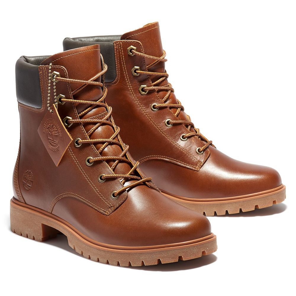 Botas 6-Inch Timberland Argentina Mujer - 6-Inch Jayne Waterproof - Marrones - RMVKAF-726